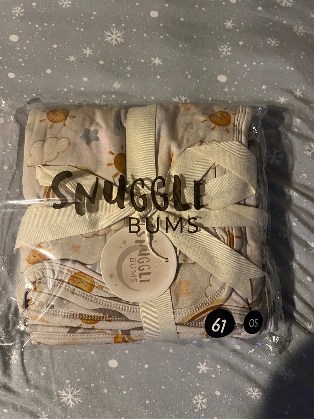 Snuggle bums Rainbow baby bamboo blanket